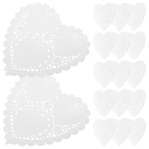 Backwerkzeuge 300 PCs Placemat -Einwegpuppen für Teller Dekorieren Sie die Doilies -Tische Papierfutterkuchen