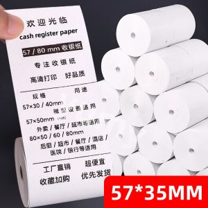 Paper 16 Roll 57x35 MM Thermal Paper for Shop Supermarket Pharmacy Mobile Bluetooth POS Computer Cash Registers Printer Accessories
