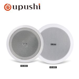 Accessories in Ceiling Speakers 6.5 Inch Home Surround Sound Speakers 10w in Wall Mount Roof Speaker White Round Built in Wall Speakers Pa