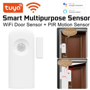 Детектор Tuya Smart Multoclose Wi -Fi Дверной датчик и функция PIR DESTION 2IN1 с Alexa Google Smart Home Security Smart Life