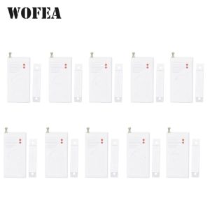 Detector Wofea Magnetic Wireless Door / Window Open Sensor / Detector For Home Security WIFI GSM Alarm System