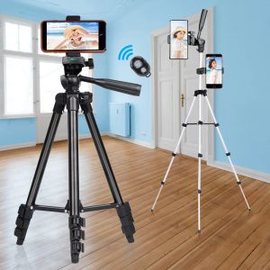 Monopods Tripod Lekki aparat stojak na telefon Ubieranie Porodble Pulpit Mobile Tripode dla iPhone Canon Sony Nikon kamera wideo para