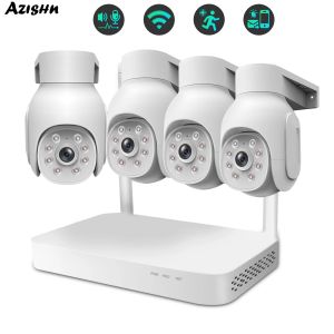 System SMAR 8CH NVR 3MP Wireless WiFi Camera Kit Outdoor AI IP Twoway Audio Camera Security System CCTV Video Surveillance Set