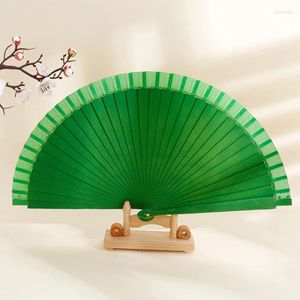 Dekorative Figuren chinesischer Stil Vintage Handfan tragbares Holzklapptanz für Frauen Hochzeit Geschenke Gast Geburtstagsfeier Dekoration