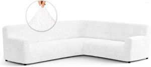 Chair Covers Soft Polyester Sectional Sofa Cover Corner Slipcover Couch Slipcovers 1-Piece Form Fit Stretch Furniture