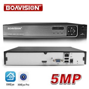 Gravador 8CH 16CH 5MP CCTV NVR H.265 / H.264 Detecção de movimento CCTV Recorder de vídeo FTP ONVIF para o sistema de segurança da câmera IP