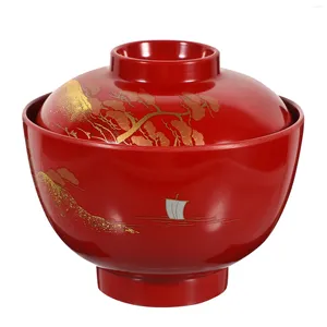 Bowls Miso Soup Lidded Serving Bowl Japanese And Korean Exquisite Rice Container