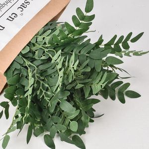 Decorative Flowers 5Pcs Military Sophora Japonica Leaves Artifical Plants Home Shop Decoration Fake Florist Hanging Accessories