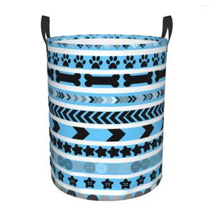 Laundry Bags Folding Basket Tribal Pattern Dirty Clothes Toys Storage Bucket Wardrobe Clothing Organizer Hamper