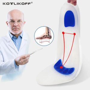 Wkładki Kotlikoff Soft Medical Silikon Gel Wkładki Flatfoot Arch Wsparcie Buty ortopedyczne Sole wkładki na buty do butów zapalenie powięzi podeszwy