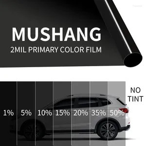 Window Stickers 300x50cm Dark Black Car Tint Film Glass 5%-50% Roll Summer Auto House Windows Tinting Solar Protection