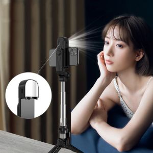 Monopods Tpeerod Selfie Stick Mobile Phonlefice Pload Lamp Live Desktop Stand BluetoothCompatible Selfie Strip