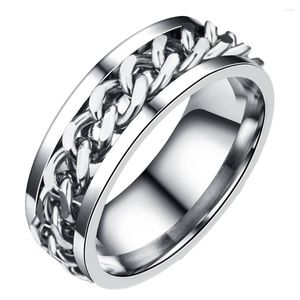 Cluster Rings Chain Ring Suits For Men Finger Man Round Vintage Stylish And Women Jewelry