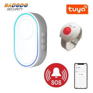 Button Tuya Smartlife APP Smart WiFi SOS Elderly Care Alarm System Emergency Panic Button Bracelet