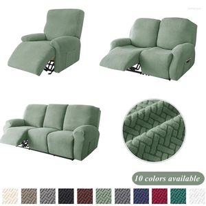 Stol täcker 1 2 3 -sits återfå soffa täcker stretch avslappnad lat pojke fåtölj fast färg jacquard soffa slipcovers för vardagsrummet