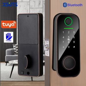 Lock Tuya TTlock Smart Home Bluetooth Fingerprint Locks Smart Door Lock Digital Password APP Remote Unlock Electronic Lock