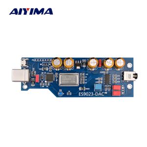 Amplificador AIYIMA PCM2706 + ES9023 FEBRO AUDIO DAC Decodificador de cartão de som Decodificador com OTG DIY para amplificadores de potência de home theater amp
