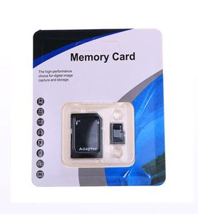 2019 White Blue Generic 80MBS 90MBS 32GB 64GB 128GB 256GB C10 TF Flash Memory Card Class 10 SD Adapter Retail Blister8298816