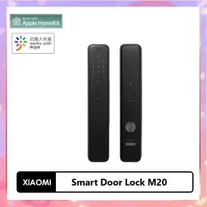 Lock Xiaomi Smart Door Lock M20 Fullboard Pushpull Form Biometrisk fingeravtryck NFC Säkerhetsarbete med Apple HomeKit Mihome App