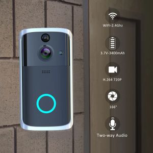 Doorbells bezprzewodowy dzwonek do drzwi inteligentny WiFi Doorbell IR VIVEIN Pierścień wizualny CMOS Camera Million HD Intercom zdalny Conrol Home Security Door Bell