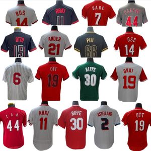 Custom S-4xl Elly de la Cruz Joey Votto Baseball Trikot Ken Griffey Jonathan Indien Hunter Greene Johnny Cincinnati Bank Tyler Reds Jake Baseball Trikots