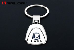 Для Lada Metal Key Chain Chaue Cheap -Checke Auto Key Accessories Accessories Car Стиль для Lada Granta Niva Priora Kalina 2 Largus Vesta xray8372403