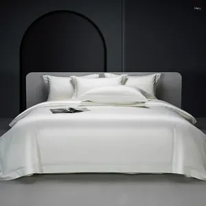 Bedding Sets Solid White Egyptian Cotton Duvet Cover Set Premium 1000TC Long Staple Sateen Weave Silky Soft Pima Quality Bed Linen