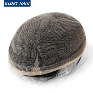 Tupees Gloryhair Novos homens de renda completa Men capilares capilares Toupee Hair Men Toupee Hair Men Capilares Frete grátis para o Brasil