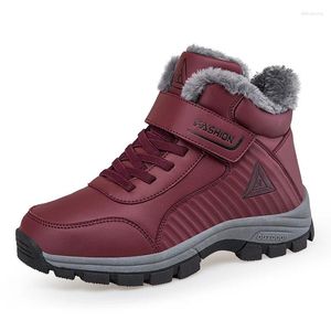 Fitnessskor 2024 Vinter sneakers för kvinnor/män Högtopp kort plysch kausalplattform snö ankelstövlar vandring zapatos de mujer