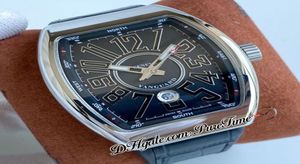 Vanguard v 45 sc dt automatyczna męska zegarek stalowa obudowa czarna wybieranie dużych znacznik