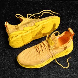 Sapatos hemmyi casal tênis quente novo tênis amarelo de moda