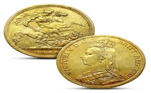 18871900 Victoria Sovereign Coins 14pcsset 38mm Small Gold Souvenir Coin Collectible Commemorative Coin New Arrival8078830