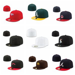 Ball Caps Full Closed Fitted Cap Hat York Size Plus Large Trucker Men Bill Hip Hop Plain Baseball Blank Flat Visor Brim Era size 7-8