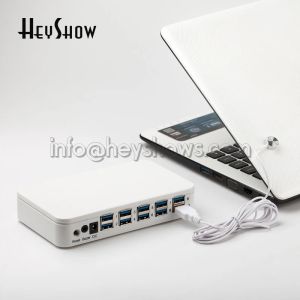 Sats 2 4 6 8 10 Ports Sensor Cables Laptop Security Burglar Alarm PC Antitheft Host Notebook Computer Secure Alarm System Display