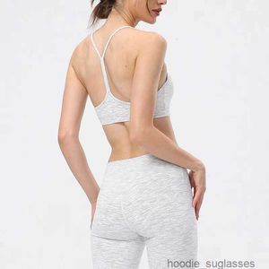 Aloes Women Yoga Designer alinhado Tampo tampo de ginástica Roupas de ginástica Bra de ioga em forma de U Casual Casual Casual Running Sports Sports Fitness Shirt A8A60