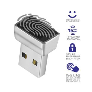 Toys Zinc Alloy Material USB FingerPrint Reader Module Device för Windows 10 Hello 11 Biometrics Security Nyckel