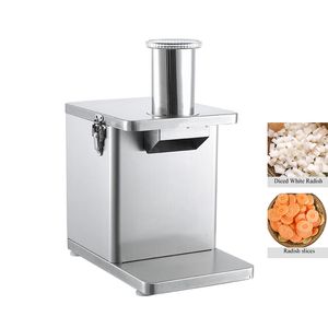 Commercial Vegetable Dicing Machine Electric Fruits Dicer Shredder Pelletizer Marrot och potatis multifunktionell lök skivare