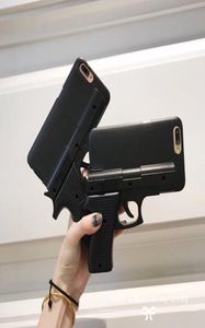 3D Gun Shape Hard Phone Shell Case Cover för iPhone 5S 6 6S 7 8 Plus X Xs XR Max7975688