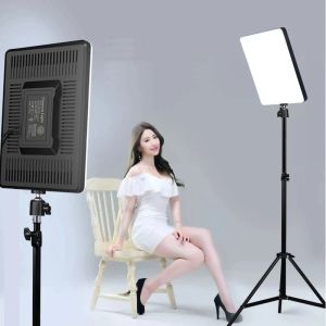 Monopod LED Foto Studio Light for YouBute Game Live Video Lighting Portable Recording Photography Panel Lamp med stativstativ fjärrkontroll