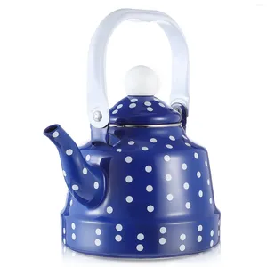 Set di stoviglie Ancient Bell Pot Kitchen Tea bolli da tè bianco Tecprenari con smalto per campeggio per acqua per acqua di acqua vecchia