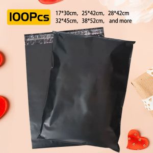 Envelopes White Poly Mailers Shipping Bags bulk 100pcs Black Mailing Envelopes Self Adhesive Plastic for Clothes Small Business Supplies