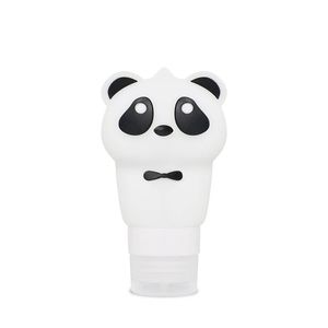 NOWOŚĆ 2024 1PCS 60/90 ml Śliczny kształt Bambus Panda Travel Travel Sampoo żel Balm Bottage Butelka wyciekająca silikonowa kosmetyka