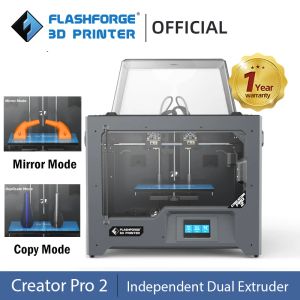 Skrivare Flashforge Creator Pro 2 Independent Dual Extruder 3D Printer DIY Kit Multicolor Printing With 2 Spool PLA Filament 3D Printer