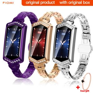 Wristbands B78 Women Smart watch Sport Watches Metal Heart Rate Monitor IP67 Waterproof Girl Fitness Pedometer Bracelet gift for girlfriend