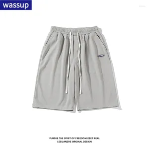 Męskie spodnie Wassup Minimalistyczna etykieta Sports Shorts and Women's modna marka luźna, swobodny wszechstronny rozgrywający