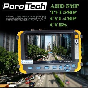 Display IV8W 8MP 4 IN 1 TVI AHD CVI Analog CCTV Camera Tester 5 Inch TFT LCD Build in Battery Security Tester Monitor Video Audio Test