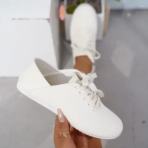 Casual Shoes Little White For Women 2024 Spring Version Lace-Up Shos Ladies Comfort Non-Slip Flats Womansneakers Zapatillas