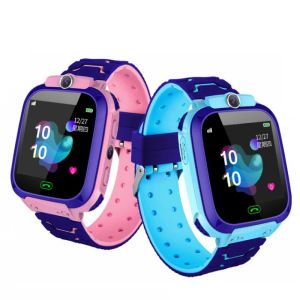 Watches Kids Smart Watch Phone Q12 med Sim Card LBS SOS Camera Tracker Watch Phone For Children