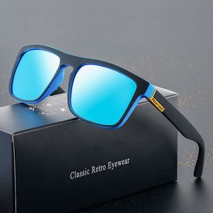 Designer de marca Fashion Square Vintage Polarized Sunglasses Men Mulheres de alta qualidade Dirigir óculos de sol Tac lentes revestidas com molduras PC Shades UV400 com caixa