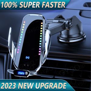 Игрок 20W Держатель беспроводной зарядной устройства Magnetic Car Air Вентилятор держатель телефона для iPhone 14 13 Pro Max xiaomi Samsung Fast Charging